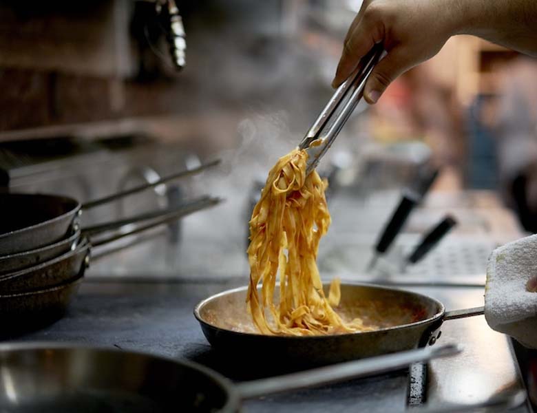 cooking pasta